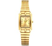 Par de relojes Par de relojes Pareja Popular Reloj analógico cuadrado Acero inoxidable antiguo Oro Plata Accesorios para parejas Aniversario Día Regalo de Navidad para