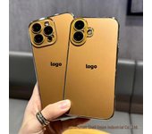 Funda galvanizada para iPhone 15 Pro con película para lente y red antipolvo - Compatible con iPhone 14 y 13 iPhone 13