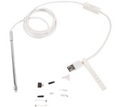 Endoscopio visual de 4,9 mm para cavidad nasal y oído, cámara endoscópica, inspección por video con luz LED