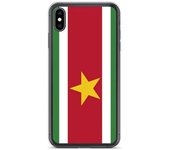 Coque iPhone - Surinam - XS Max - Souple - Multicolore - Design Drapeau