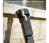 Funda protectora de silicona para cámara cardán Osmo Pocket 3, antiarañazos, a prueba de golpes, protección completa, cardán negro