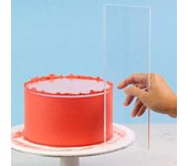 1 raspador de acrílico para tartas, espátula transparente para decorar fácilmente, limpieza rectangular, herramienta para hornear en casa, accesorio de cocina.