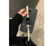 Correa de cuero con diseño de cruz metálica para Xiaomi Band 9 - Correa de cuero estilo retro punk para XIAOMI Mi Band 9/8/7/6/5/4/3/NFC/Mi Band 8pro/Redmi Watch4 y 5 Mi Band 9/Nfc marrón