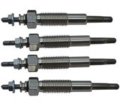 BROSS BGP73-1 - Bujías incandescentes (4 unidades, 10,5 voltios, OK04S18140A) para Kia Sportage Besta Mazda 626, 0K04S-18-140A, 0K71E-18-140