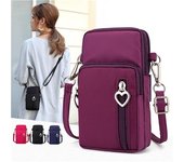 Bolsa Universal multiusos para teléfono para deportes al aire libre, banda para la muñeca, paquete para el brazo, correa para senderismo, bolsa de mensajero de bolsillo S rojo vino