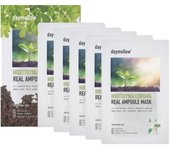 daymellow Hydration Contains Dokudami Extract Heartleaf Facial Mask Real Ampoule Mask Pack 47% (1pack/5 pieces)