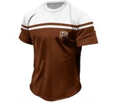 Camiseta vintage para hombre, con estampado 3D de rayas, camisetas a cuadros, camisetas de manga corta, camisetas de verano para hombre, camisetas de manga corta de gran tamaño XL S