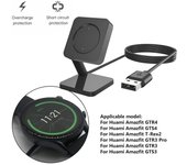 Cable de carga para Amazfit T-Rex 2, base de carga para Amazfit GTR 4, GTS 3, GTS4/GTS3, GTR3 Pro, cable de carga magnético USB.