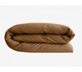 Housse de couette Palace 100% coton teint lavé Vent du sud - Palace Cognac - Housse de couette 260 x 240 cm