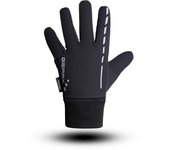 Guantes de ciclo Manoplas de bicicleta de montaña reflectantes térmicas repelentes al agua M negro
