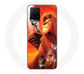 Coque pour Vivo Y21s 2021 / Y21 2021 Le Roi Lion Simba et Mufasa