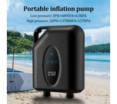 Bomba de inflado eléctrica para coche, tienda de campaña exterior, remo de SUP, cojín de aire, plataforma flotante