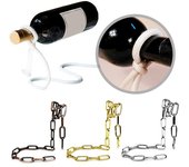 Soporte de cuerda para vino tinto, moderno soporte de metal, estante flotante para vinos, novedoso gabinete de exhibición para vinos, decoración del hogar
