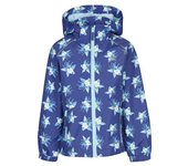 Chubasquero para niñas Joyfull con flores de Trespass 7-8 Years azul oscuro