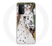 Coque pour Oppo A74 5G Appaloosa Cheval blanc