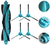 Kit de repuestos para cepillo lateral de rodillo central para aspiradora robot Conga. puro