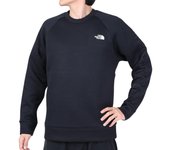 Sudadera North Tech Air Sweat Crew Stretch Electrostatic Care Negra O [The Face] para Hombre [OI23]