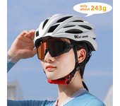 Casco de ciclismo transpirable, casco de bicicleta, casco de bicicleta integrado ultraligero, gorra de seguridad para ciclismo negro