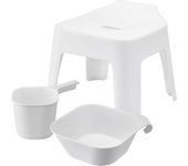 Asiento de baño colgante Yamazaki Jitsugyo, altura 25 cm, bañera colgante magnética, lavabo de baño de torre, almacenamiento flotante, blanco 5383 5378 3607 blanco
