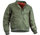 Chaqueta bomber retro con cuello alto, chaqueta de béisbol informal holgada para primavera y otoño M