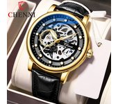 Nuevo Reloj de lujo para hombre de marca superior con caja, reloj de negocios luminoso resistente al agua, relojes mecánicos automáticos huecos para hombre