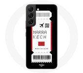 Coque pour Samsung Galaxy S21 FE Billet d'avion Marrakech Maroc
