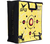 Bolsa para diana de tiro con arco, funda de fibra SPG, tela Oxford, ligera y portátil para exteriores. amarillo