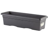 PLASTIKEN Jardinera rectangular - 60 X 33 cm - Antracita