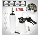 Kit de herramientas de purga de líquido de frenos neumático portátil de 1,75 l, extractor de aire para automóvil, bomba de aceite de embrague, purga, vaciado y drenado