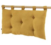 Tête de lit  Gaïa  5 boutons avec passants 50 x 80 cm  Gaze de Coton  - Gaïa Safran