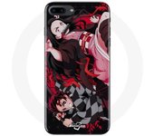 Coque pour Iphone 8 Plus Demon Slayer Tanjiro Nezuko Attaque Combat - Maniacase