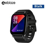 Reloj inteligente Zeblaze Btalk, pantalla grande a Color de 1,86 pulgadas, llamadas de voz, reloj inteligente de salud y fitness para hombres negro