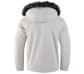Abrigos acolchados gruesos de invierno para hombre, chaqueta con capucha informal de polar cálido a la moda de alta calidad para hombre M negro