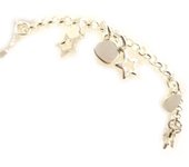 Les Trésors De Lily [D7493] - Bracelet Argent 'Monde Magique' argenté - 12 mm plata