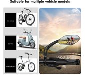 Espejo retrovisor universal para bicicleta, ajustable, con gran angular, para manillar de bicicleta eléctrica y ciclismo.