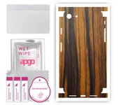apgo Protective Skin Sticker for the back+sides compatible with Apple iPhone 7, Full Wrap Film, Foil, Vinyl - Pattern Tigerwood