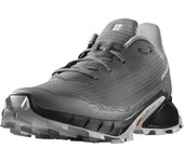 Salomon ALPHACROSS 5 Trail Running Shoes for cm Men, Pewter/Black/Ghost Gray, 26.0
