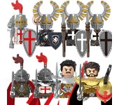 Bloques de construcción militares, figuras de soldados, regalos, juguetes, armas, hospital medieval del Corazón de León, caballero teutónico, serie de las Guerras Napoleónicas.