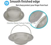 Filtro de drenaje para fregadero y lavabo de cocina de acero inoxidable