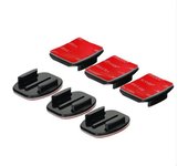 Soportes adhesivos para casco GoPro Hero 12 y 11, soporte plano y curvo de 3M para GoPro 11, 10, 9, 8, 7, 6, 5, Insta360 X3, cámara de acción DJI
