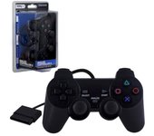 Joystick con control analógico con cable Dual Shock 2 de TTXTECH para consola PS2 de Sony PlayStation 2, color negro