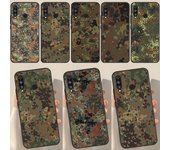 Funda de camuflaje Flecktarn para Huawei P50 Pro, P20, P30, P40 Lite, P Smart 2019, Nova 9, 5T, Honor 50, 8X, 9X Huawei P40