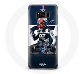 Coque pour Samsung Galaxy S8 plus Formule 1 Max Verstappen Pilote automobile F1 Bleu