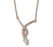 Les Trésors De Lily [D6726] - Collar chapado en oro 'Temptation' Oro blanco - 3 cm oro