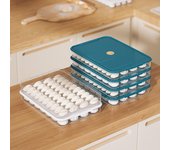 Contenedor multicapa apto para alimentos para congelar albóndigas, wontons, huevos y más.