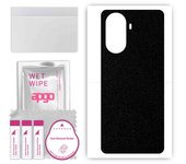 apgo Protective Skin Sticker for the back compatible with Motorola Edge 30, Wrap Film, Foil, Vinyl - Pattern Matte Black