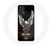 Coque Maniacase pour Samsung Galaxy A32 4G harley davidson mini poster logo aigle