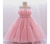 Nuevo vestido de princesa de cumpleaños de malla abullonada para niña - Estilo europeo y americano 90 cm