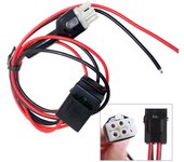 Cable de alimentación CC de 6 pines, 30 amperios, para Kenwood Radio TS-50s TS-60s TS-140 TS-440 TS-450