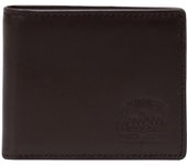 Herschel Cartera RFID de cuero Hank, cartera marrón unisex One size marrón